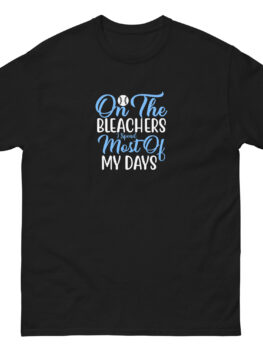 On The Bleachers Where I Spend Most of My Days (White/Blue) Unisex Shirt