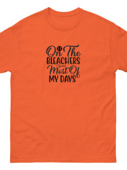 On The Bleachers Where I Spend Most of My Days (Black) Unisex classic tee